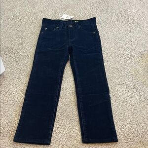 NWT crewcuts Navy Kids Corduroy Pants adjustable waist sz 5